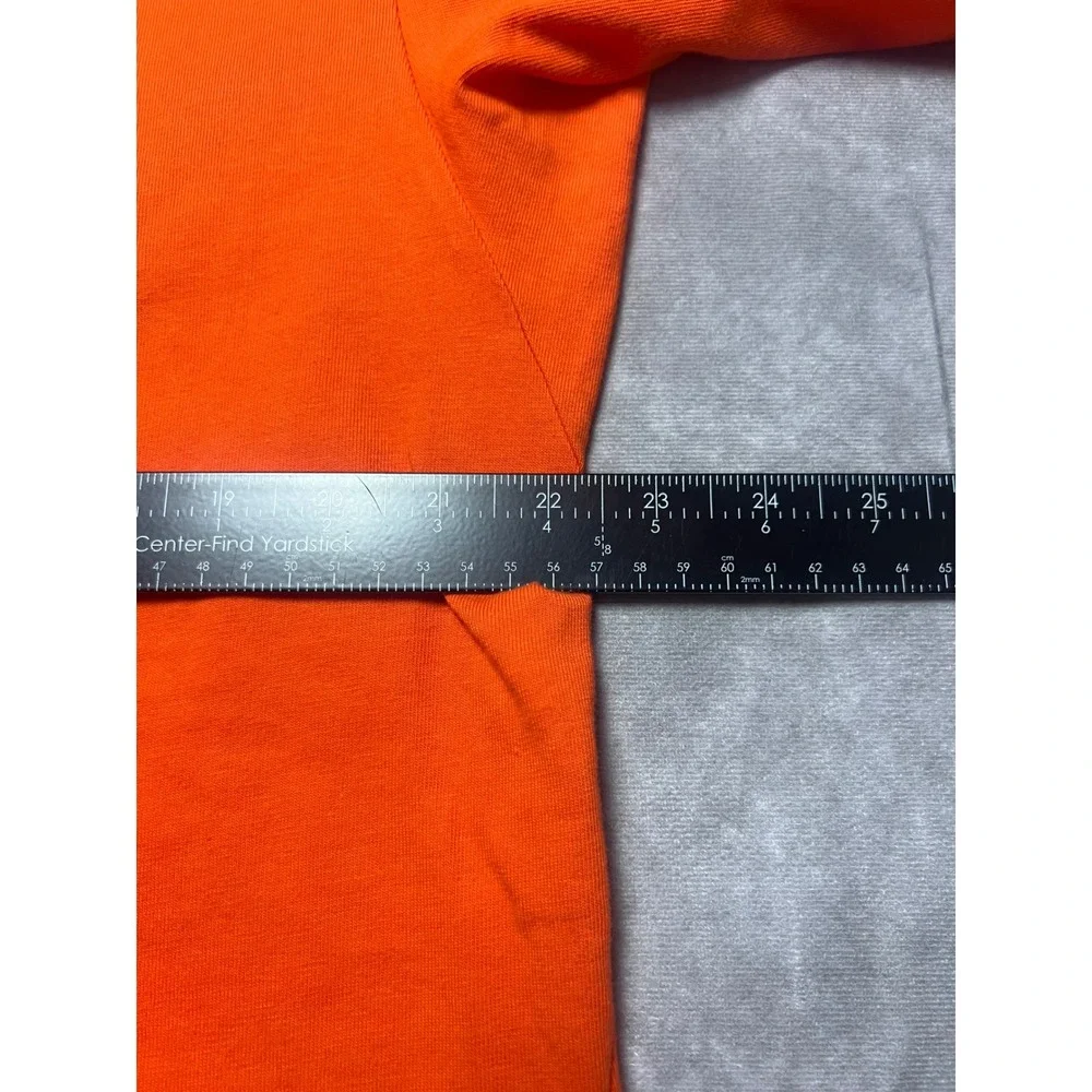 Arc'teryx T-Shirt Mens Large Orange Graphic Logo Short Sleeve Cotton Tee